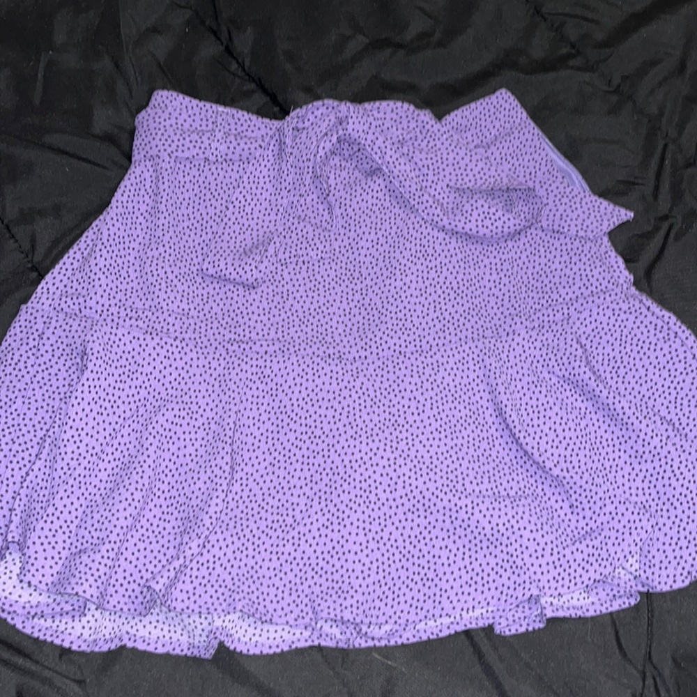 Purple boutique skort with removable bow
